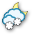Nublado e aguaceiros de neve